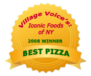 Village Voice's Iconic Foods of NY, winner Best Pizza